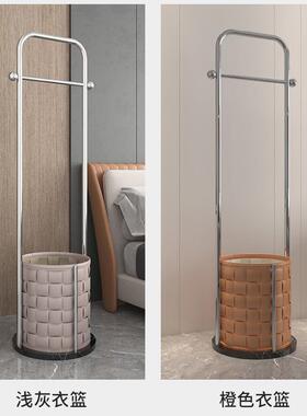 多可移动落地挂钢衣31771架功能卧室304不锈带帽轮衣架房间衣服置