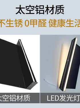 铝合金层L54691D置物架板E壁书挂墙展示L型搁板架带灯金属隔板智