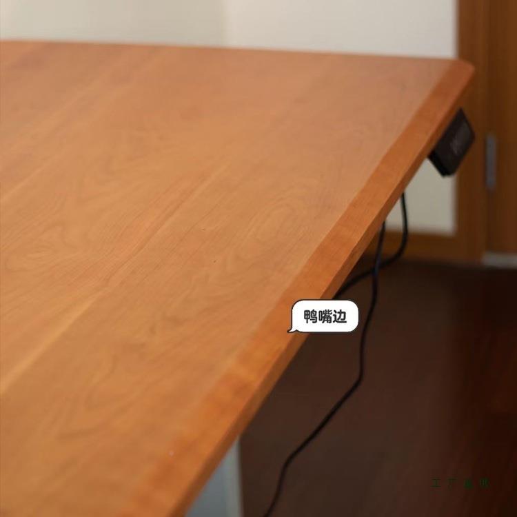 实木桌樱桃木电升降家用能调动节办公书桌长NJL客厅工学习桌智可