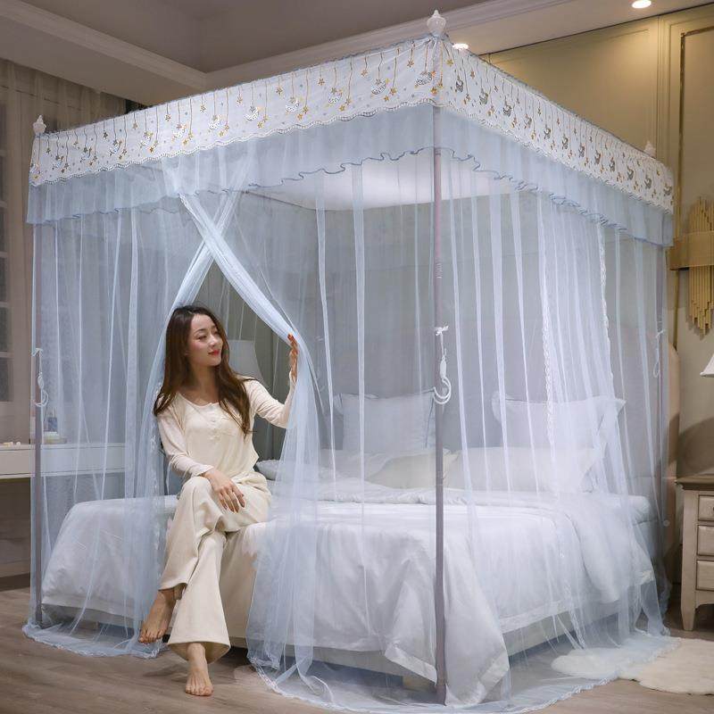 BA新人款防尘C落地宫用廷蚊帐加密蚊帐夏天家双防792尘蚊帐
