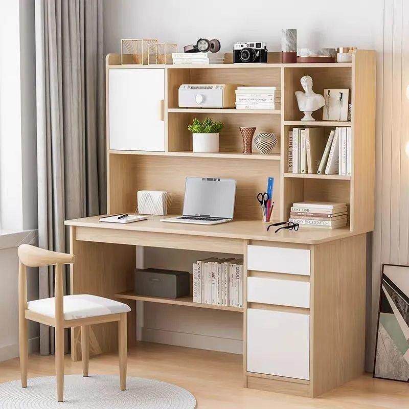 桌卧室学桌柜其他@子体一书架书书桌办公桌电脑习桌台式写字桌学