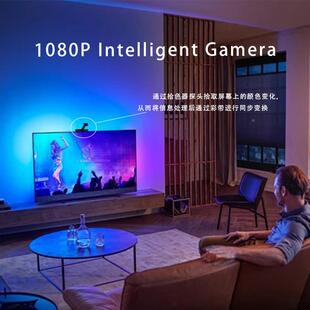 led同灯步灯带取v色goee类似方带案电视背景取色同步追光追三安光