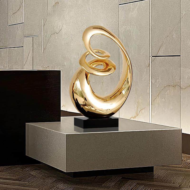 现代样房客玄关电视厅柜旁落地艺雕塑轻奢高档树脂艺术摆件KQP板,家居饰品,装饰摆件,淘宝优惠券,粉丝福利购,淘宝优惠卷