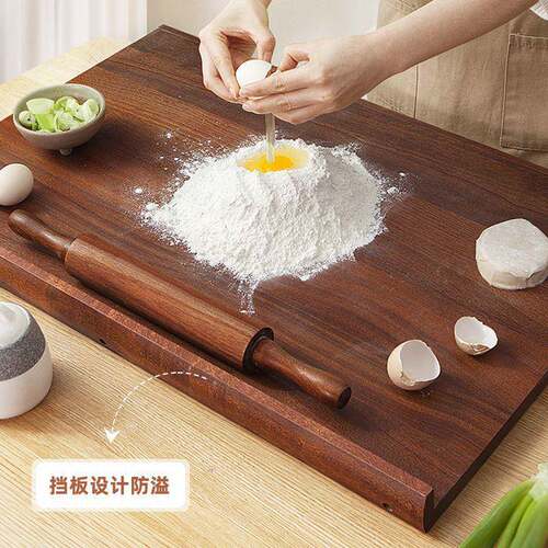 家乌檀木擀面板切用实木揉和厨房板大号案板lVifTycQ揉菜面垫