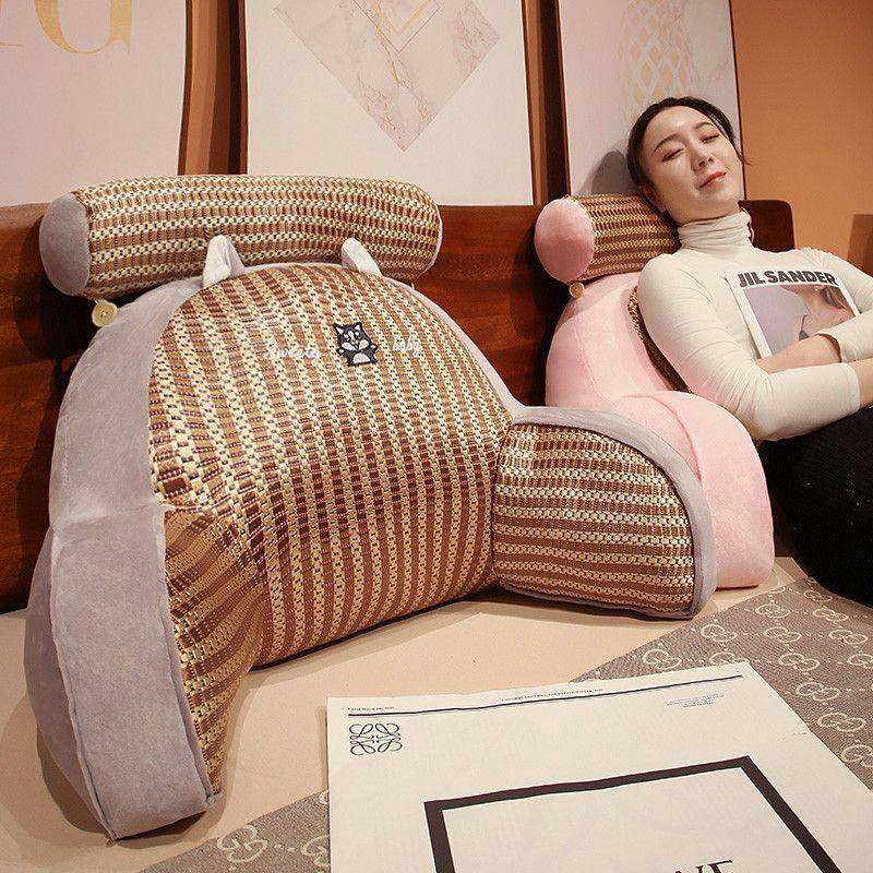 藤席背床头靠垫eZkwsYda软包大靠沙发宿舍枕生床上看书学护腰垫头,居家布艺,抱枕被,淘宝优惠券,粉丝福利购,淘宝优惠卷