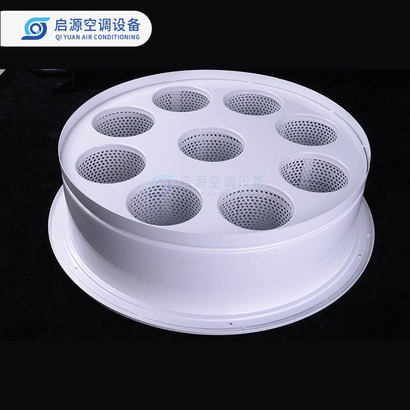 定制圆形射流消声风口圆系形方形风口新风出射流消声统镀锌板防锈
