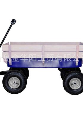 蓝色盘木质花工车332拖车大具脚车T园C底1831