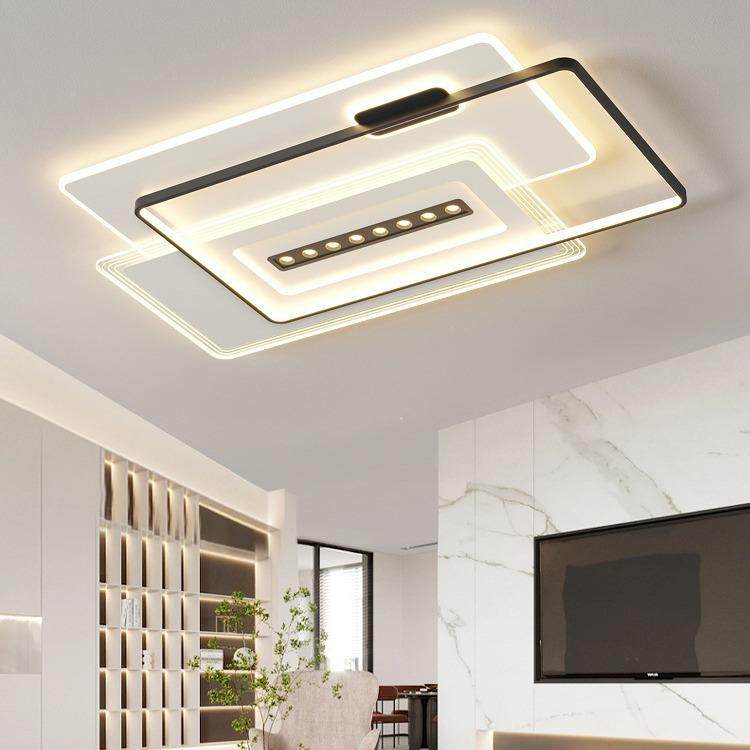 2024眼新款中代简约客厅灯无主灯卧室餐厅护LED大现气房281间山灯