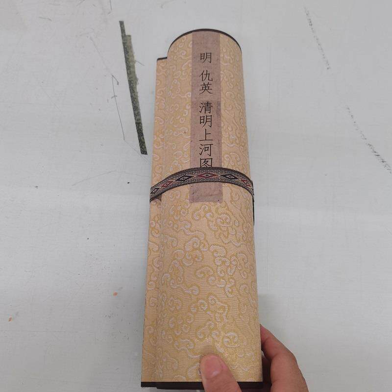 仇英清明书上河图古画代人物工笔水彩国长画复制品微喷卷63887591