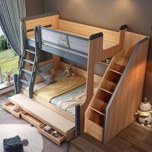 低儿床童床高低床上下铺儿童多组合高床子母男8802 2ut孩双层小户