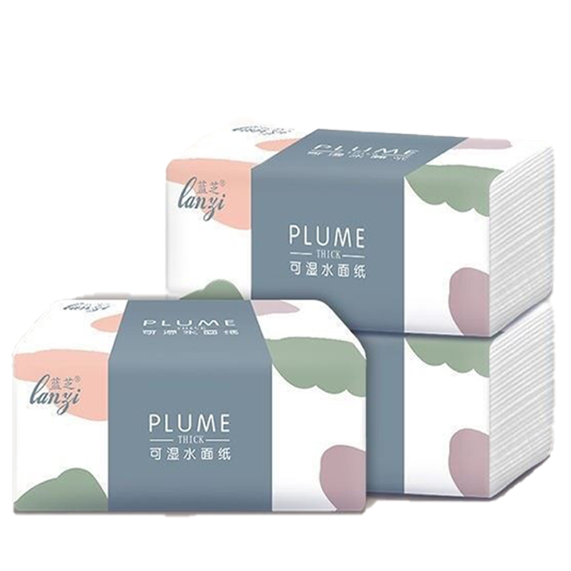 0包半年装超韧抽纸300张整箱家用卫生纸巾原木面巾纸餐巾实惠