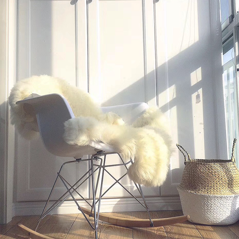 整张羊皮毛毯沙发座椅垫躺椅皮草垫子汽车皮毛一体羊毛坐垫天然