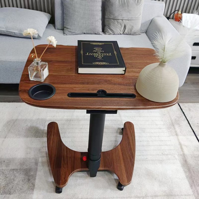 站立可折叠升降桌移动书桌气动床边工作学习写字桌子小户型电脑台