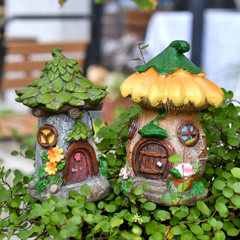 花园庭院创意装饰调皮小精灵青蛙花盆插件田园风杂货落地景观小品