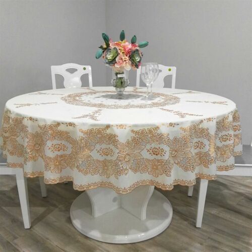 欧式圆桌布PVC塑料台布防水防油防烫免洗加厚大圆餐桌布酒店家用