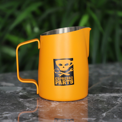 EP咖啡拉花缸尖嘴拉花杯专业压纹打奶缸奶泡壶不锈钢拉花缸450ml