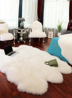 地垫绒房间羊毛皮家整张飘澳洲AL101703毯客厅地毯卧室S用588沙发