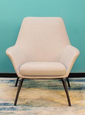 现代椅简客厅餐976休闲家具约个性简约铁艺创意单椅人办公椅休闲