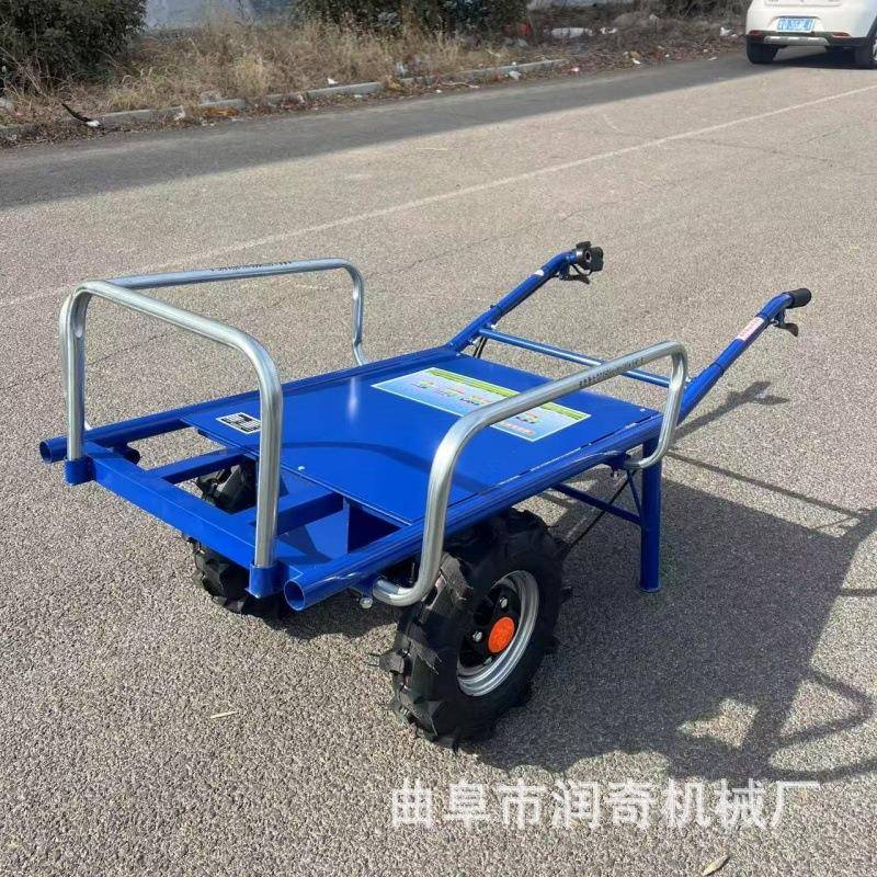 农电动助用力两鸡公车果园养殖运输车手家用KLI轮推车操作简单