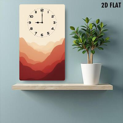 象山wzh10086水画挂钟现代简约装饰钟表客音厅挂抽表静时钟个性创