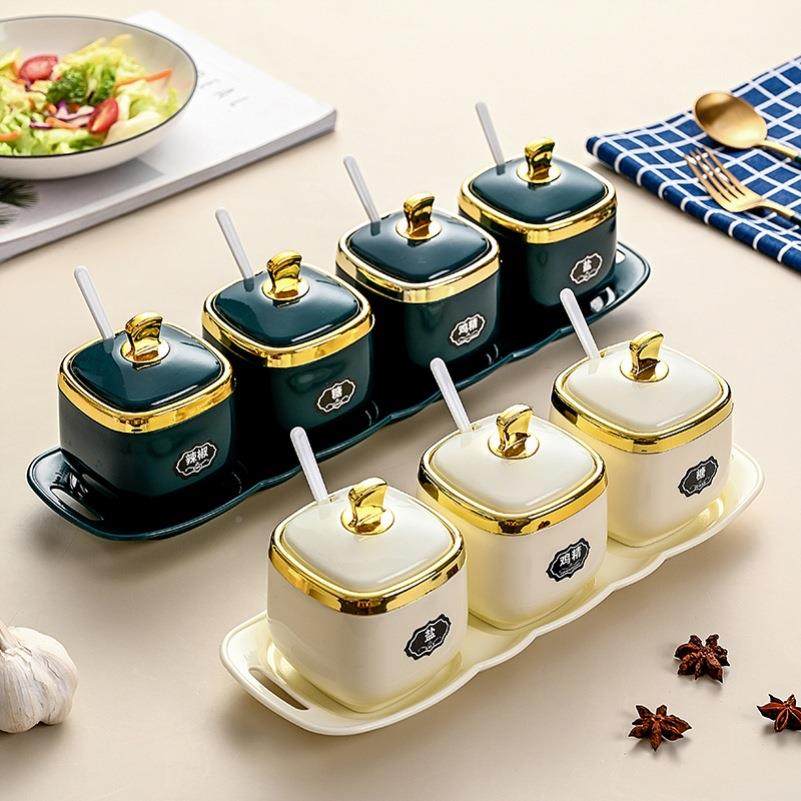 罐盖味精调料罐进口简陶瓷盐厨房商调味ltao1002瓶德用带约轻奢盒,厨房/烹饪用具,调料置物架,淘宝优惠券,粉丝福利购,淘宝优惠卷