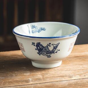 碗家用2025新款1米0个MYL-QCGJ装别好看的饭碗陶特瓷饭碗年年有鱼