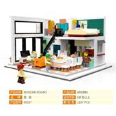 哲高0037 8迷你家居美丽角落小智屋意模121创型摆件儿童3益拼装 积