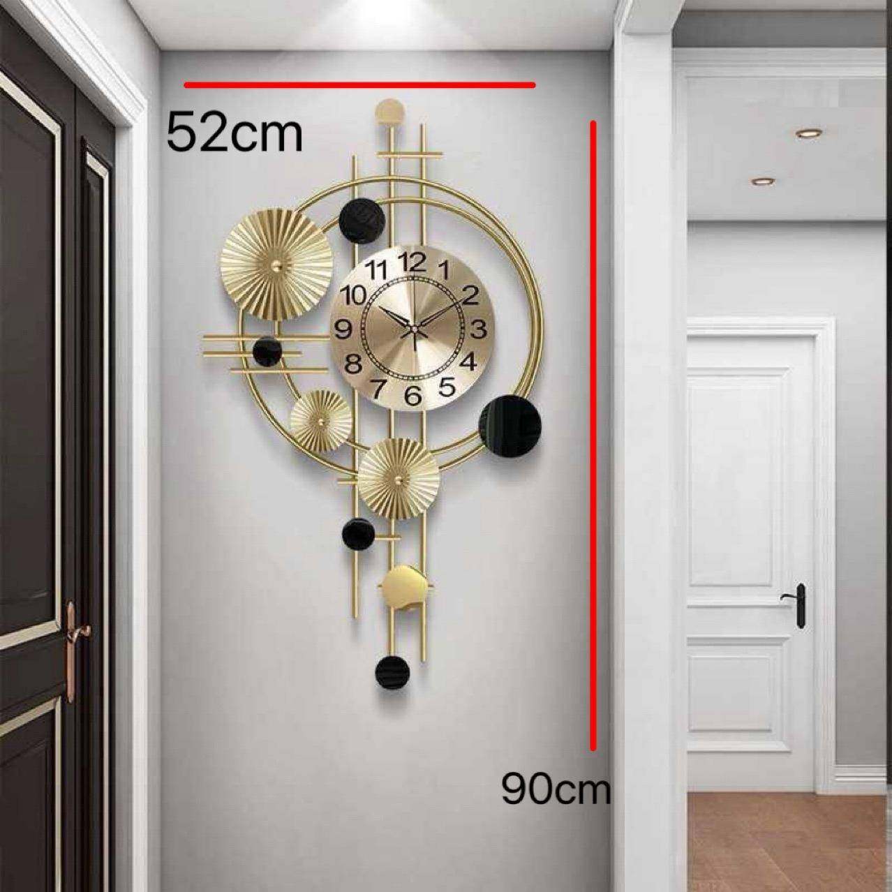 创意新中时式铁艺挂钟客厅玄墙关面不负时光装饰钟家用表餐厅书房,家居饰品,台钟/闹钟,淘宝优惠券,粉丝福利购,淘宝优惠卷