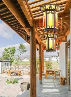 古户外长中式吊凉亭大门入户屋檐阳台廊酒楼70704饭店防灯水灯笼