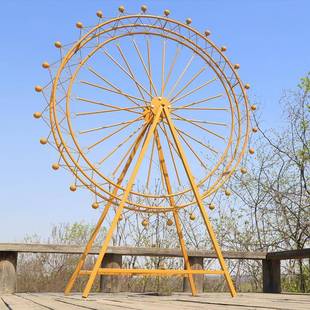 新款铁置艺摩型天轮家居摆件落地式户外摆设婚CVS庆道模具婚礼布