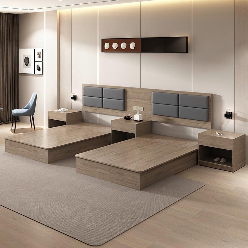 宾馆床酒家具厂标间单间店全套公寓民宿出租床房专145618用旅馆.8