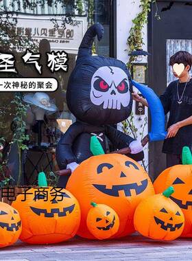 圣装诞节万圣节气模南瓜灯光道具发户外饰开业景场布置FZS摆件