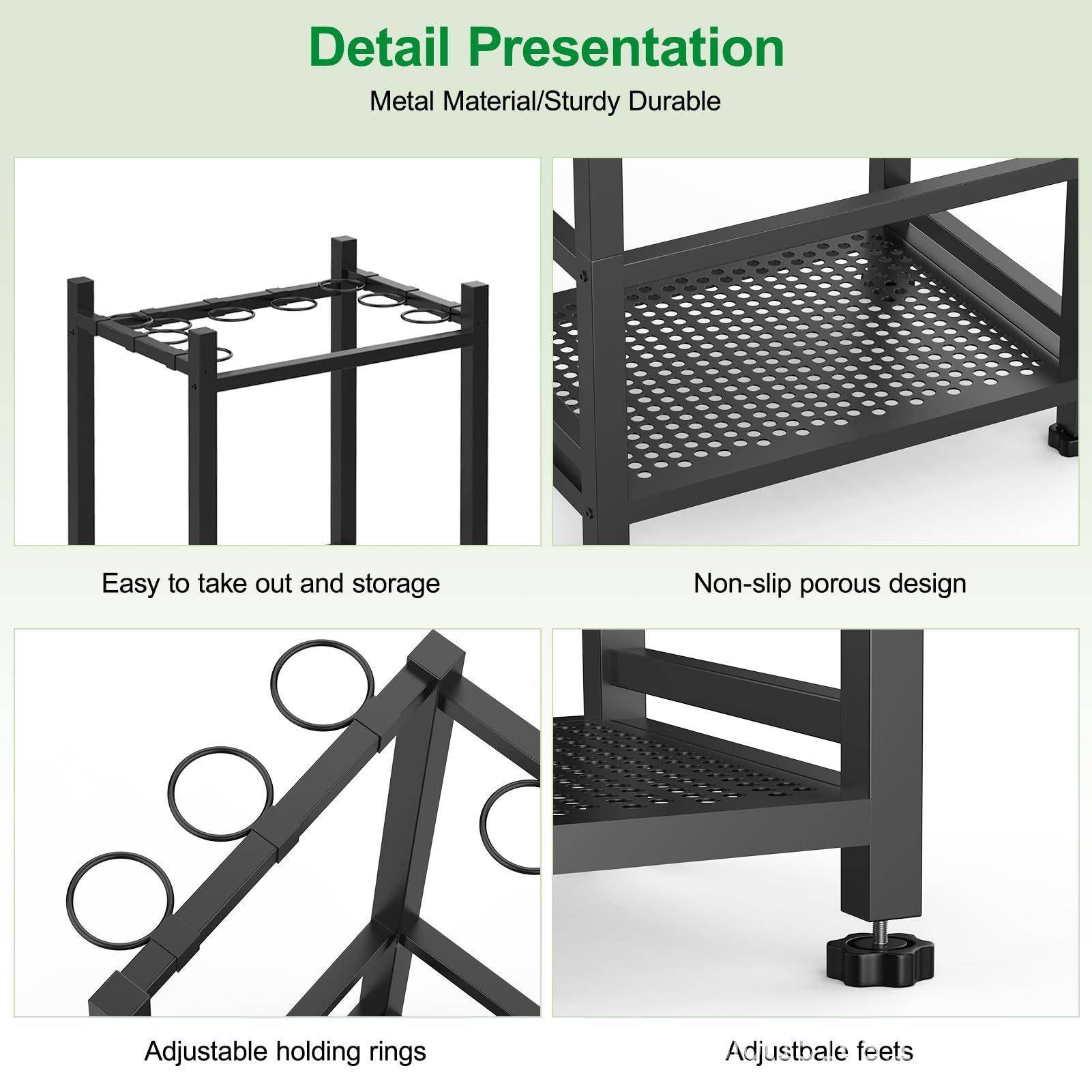 纳工具物收具架庭院工整理存储TYJ07架铁锹架置架