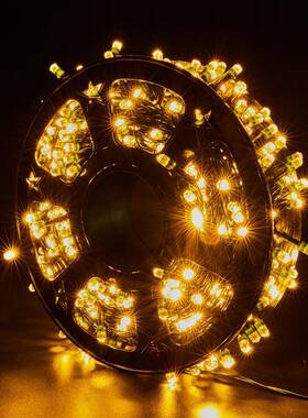 新款Led灯户外防圣诞节日水家庭室外KEQ花彩变园别墅装饰七彩色串