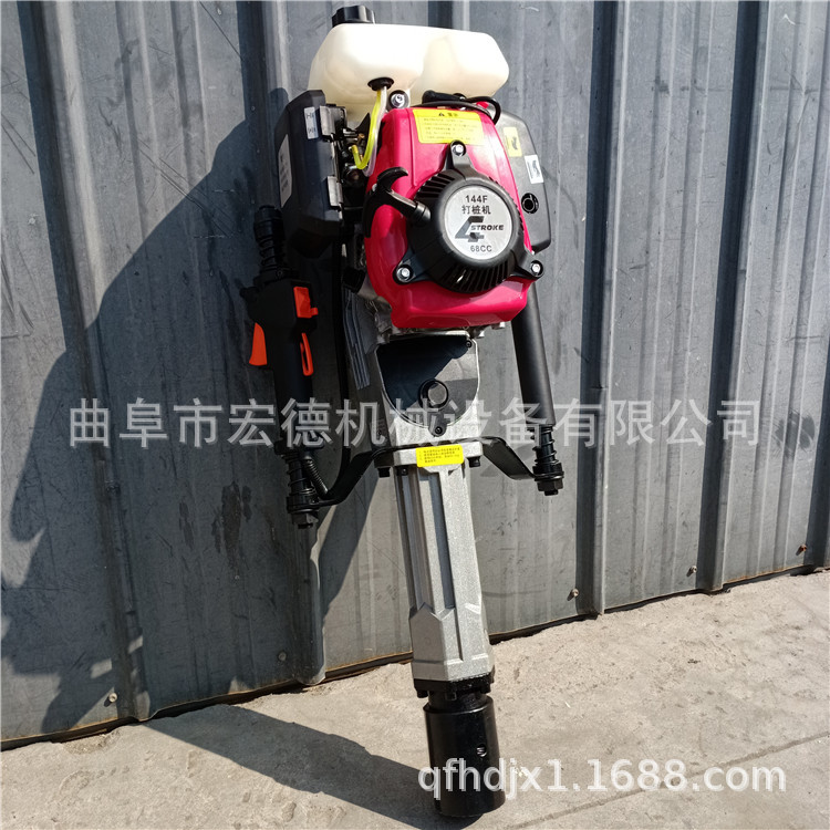 手持气动植桩机防汛护坡冲击锤