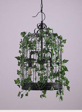 复工业风le古吊灯创意铁鸟巢吊灯餐厅d卧A10039室休闲娱乐艺场所l