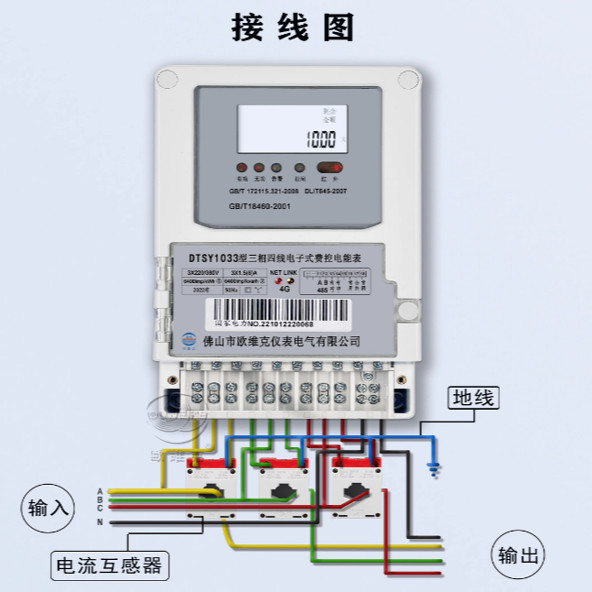 万科金融4G三相费控电表
