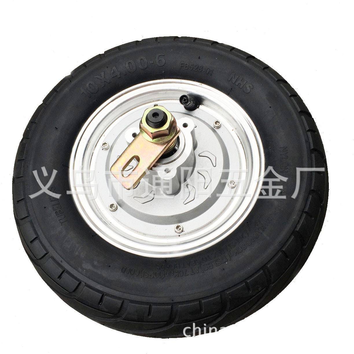 10轮寸达大功率高速131马36v/8v500w4电机无刷毂电机手推工具车电