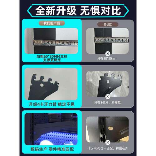 立式洞洞板置物BFJ架落地竞房装饰金属收纳架改免打孔间电脑桌面