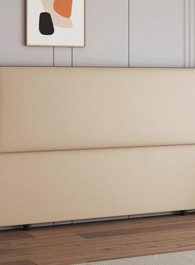 极窄现代简约风床头单实靠OGF木背板床头软包买落地一款体猫爪皮