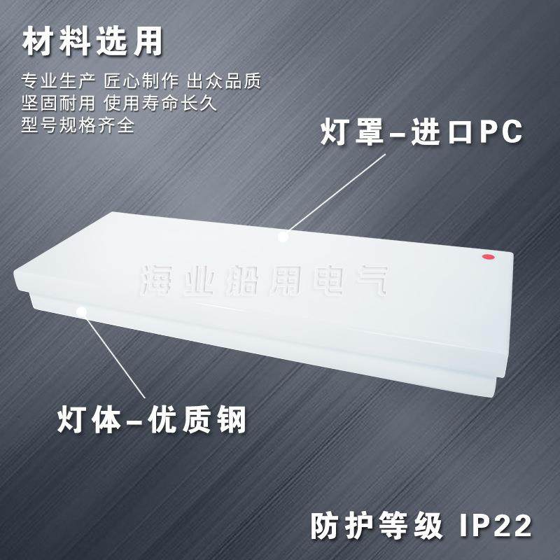 用双管荧光蓬顶ITW灯JP20-2/2E带YB力15d应急灯座一体式船亚克灯