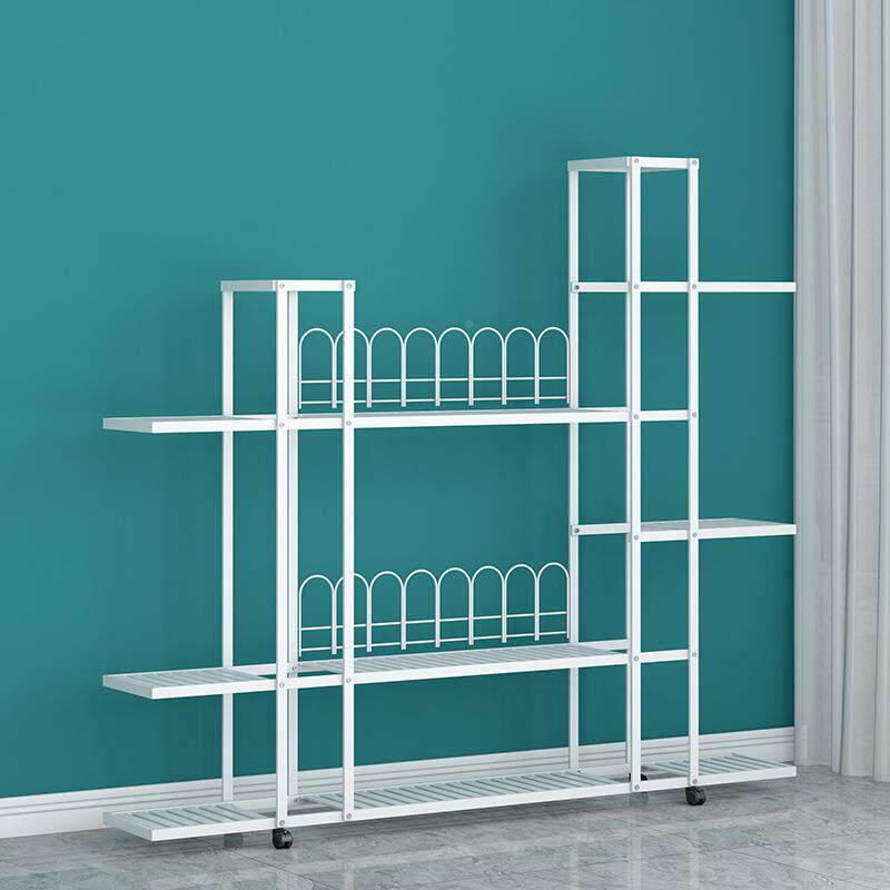 索尔诺肉欧式铁艺户外阳台厅花客萝盆置物架子多盆栽H9035-H9绿落