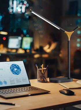 插拔式树设计E三通LD护阅读台灯创879意简约杈可调光阅读台眼灯