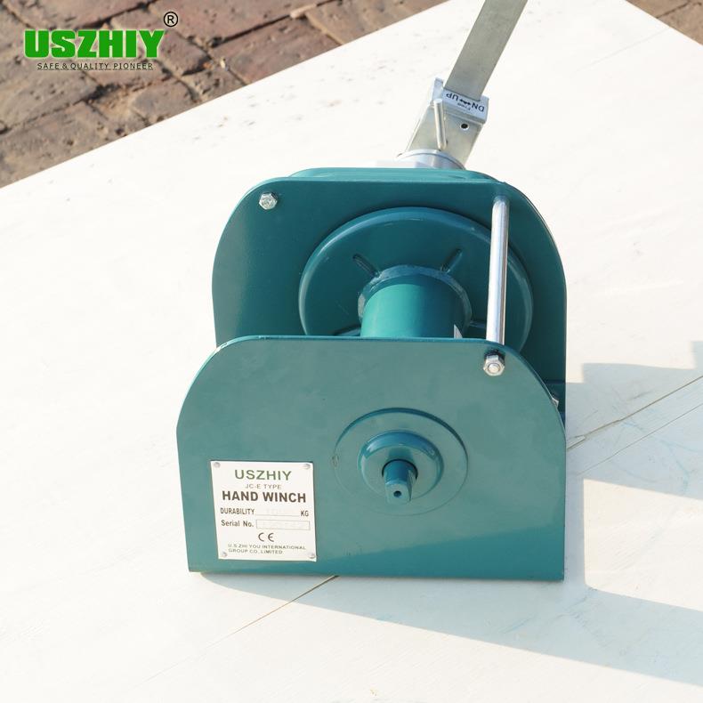 进i口uszh动y智友手摇绞盘2吨4E0米JC-E大容量手绞车JC-型钢丝绳