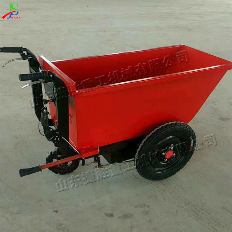 小型电动手推农用翻斗搬运车