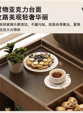 沙发奢边几边柜XUI可移侧动小茶几轻角几客厅创意简约窄茶台推边