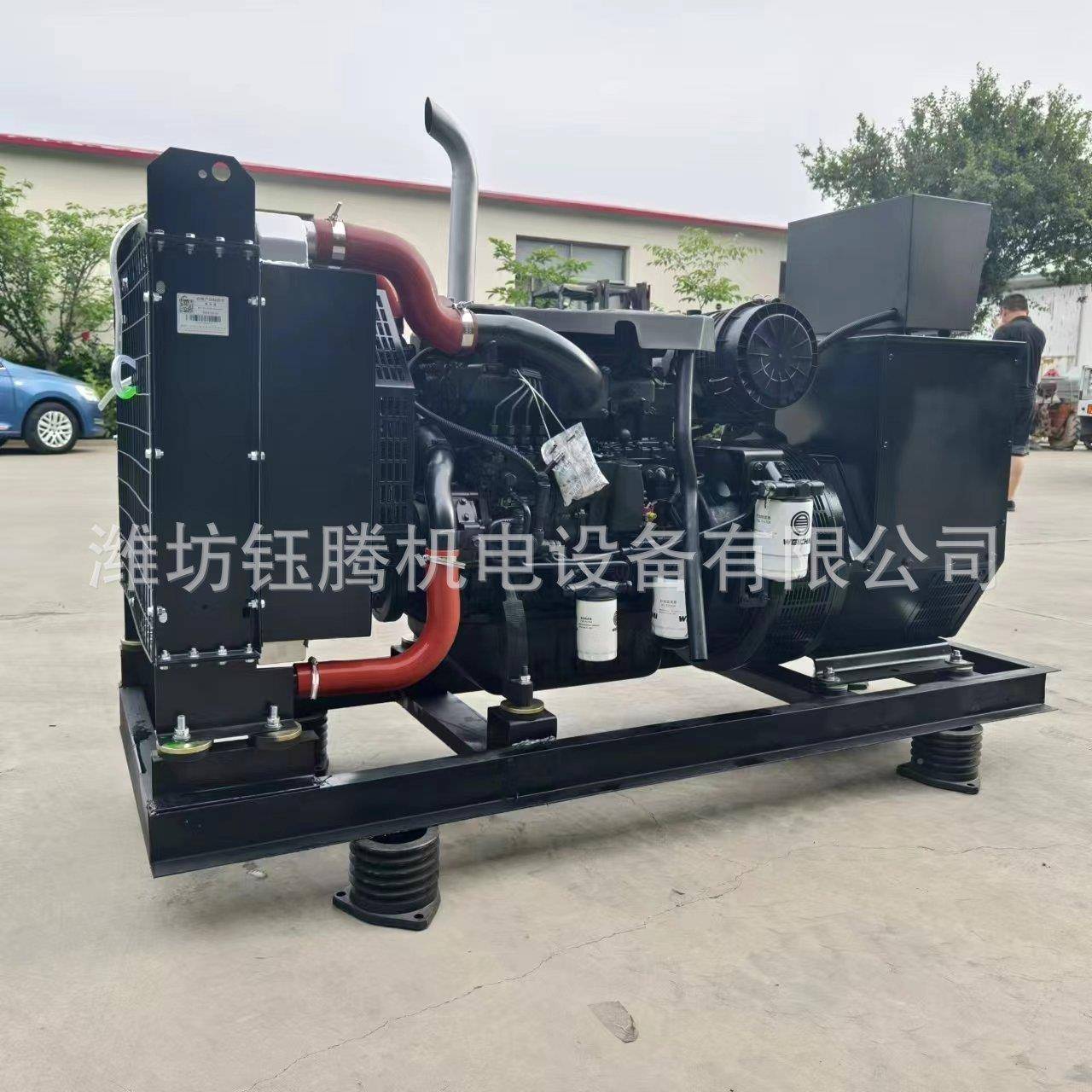 潍柴1机00kw千全瓦铜机无刷发电灾区建设应急柴油发定款电组