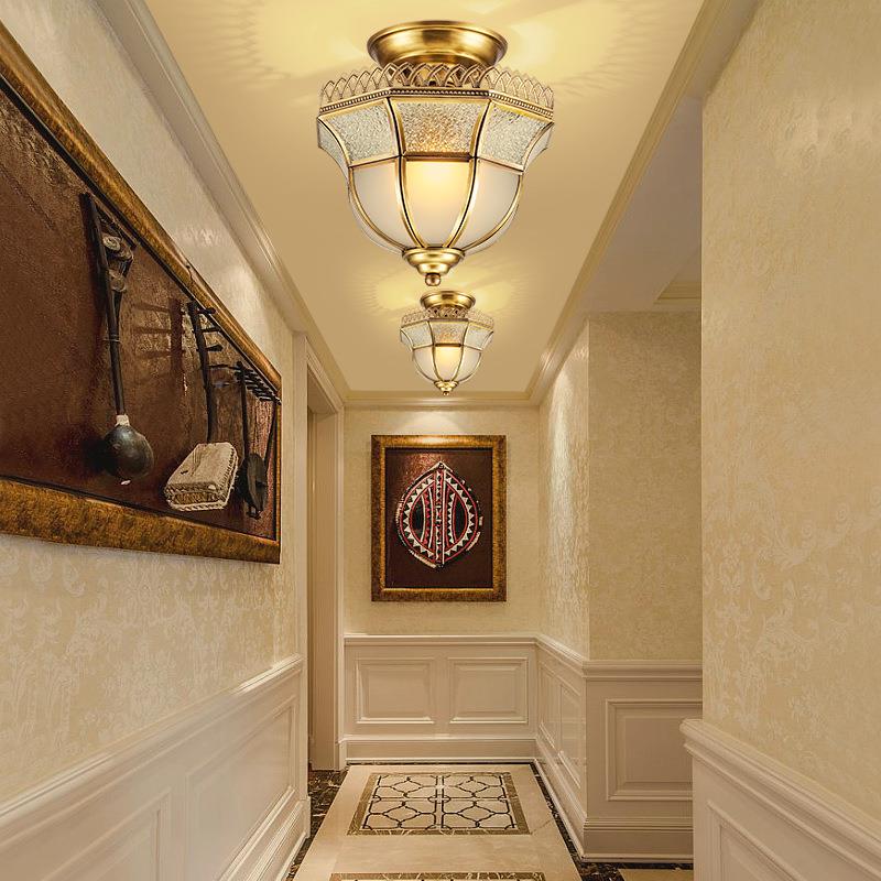 过约道10566灯走廊灯全欧铜灯式吸灯现代简玄关灯阳台灯入顶户门
