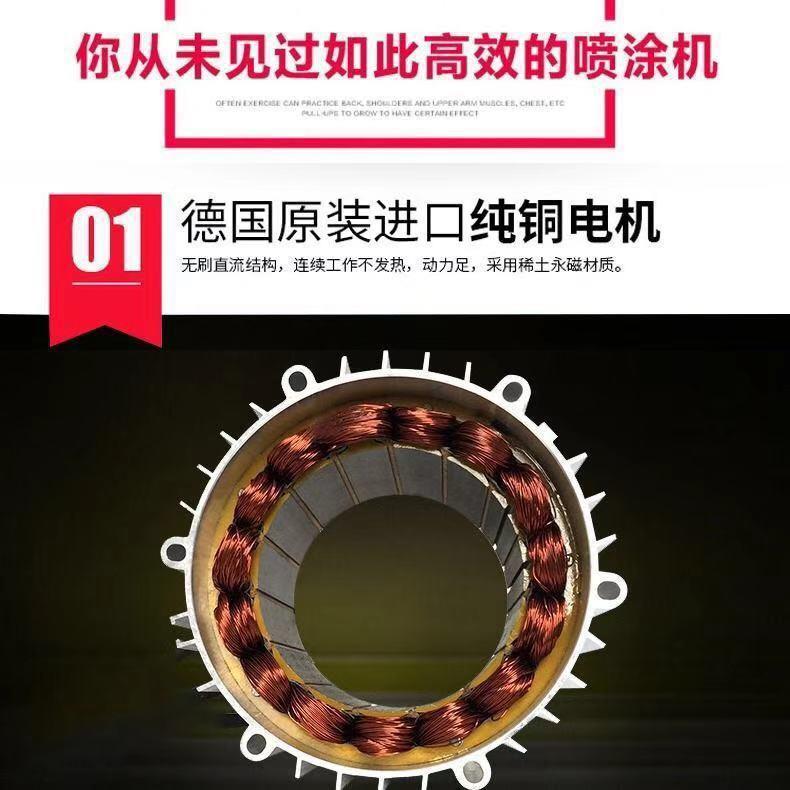 电动涂小型高压气喷涂机胶乳漆油漆喷机内外墙钢结无构喷涂机默认