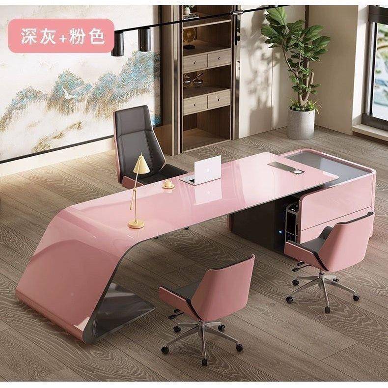 办公桌办公简约桌椅大班台总女性老h8695869时代尚经裁理主管板商